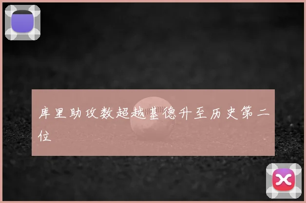 库里助攻数超越基德升至历史第二位